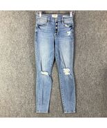 Frame Jeans Women&#39;s 27 Le High Skinny Denim Stretch Button Fly Cotton - $55.99 CAD