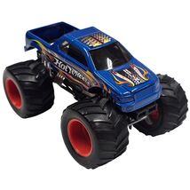 Mattel Hot Wheels Monster Jam Truck 2004 Blue Flame Large Scale Toy 1:24 - $29.70