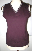 NWT Womens Worth New York Designer Sweater M Merlot Dark Red Wine Stitch... - £308.06 GBP