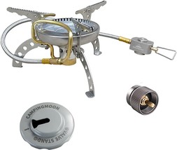 Campingmoon Portable Camping Winter Backpacking Stove With Preheat Tube &amp;, 1 - £45.55 GBP