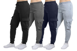 Women&#39;s Loose-Fit Fleece-Lined Cargo Jogger Sweatpants (Sizes: S-2XL) NEW - $14.97