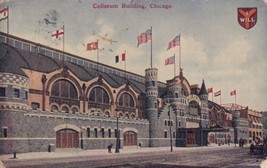 Coliseum Building Chicago Illinois IL 1911 Postcard A23 - $2.99