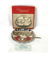 International Deep Silver Empress Two Piece Party Set Relishes Candy Hol... - $19.44 CAD