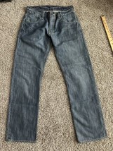 Levis 514 Jeans 32x32 Blue Straight Leg Denim Pants Mid Rise Pants - $23.36