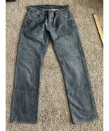 Levis 514 Jeans 32x32 Blue Straight Leg Denim Pants Mid Rise Pants - $31.93 CAD