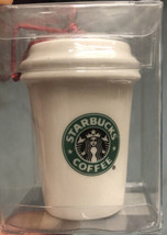 Starbucks Holiday 2007 Christmas Tree Ornament Set White To Go Cup New In Box - £13.84 GBP