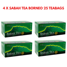 4 Boxes (100 Teabags) Sabah Tea Borneo Teabags Free Ship - £32.28 GBP