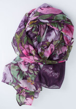 Lilla Rose (New) Floral Scarf - 39&quot; X 70&quot; - POLYESTER-CHIFFON - £16.56 GBP