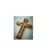 Earthwood 6 in. Olive Wood Small Jesus Wall Cross - €34,72 EUR
