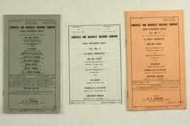 Vintage Railroad Paper Lot Local Passenger Tariff Books Louisville Nashv... - $18.58