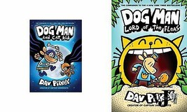 Lot of 2 Books Dog Man and Cat Kid And Dog Man: Lord of the Fleas - £12.66 GBP