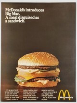 1969 Print Ad McDonald&#39;s Introduces the Big Mac Hamburger Sandwich - £17.02 GBP