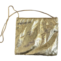 Vintage Gold Lamé Evening Bag with Serpentine Chain - £10.61 GBP