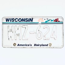  United States Wisconsin Dairyland Passenger License Plate WMZ-624 - £12.58 GBP