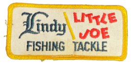 Lindy Little Joe Fishing Tackle Patch Unused Embroidered  4 1/4&quot; x 2&quot; Vintage - £6.22 GBP