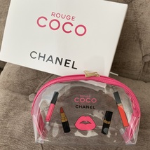 Chanel CoCo Makeup Bag Pouch Case Gift Box Set - £27.11 GBP