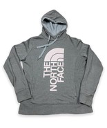 The North Face Womens Cotton Hoodie Pullover Sweatshirt Gray Pink Logo S... - £15.16 GBP