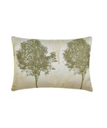 Green Jacquard Lumbar Pillow Cover - Misty Evergreen - $32.97+