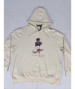 Polo Ralph Lauren Polo Bear Hoodie Sweatshirt Men&#39;s 2XL Beige Off White ... - $2,988.92 MXN