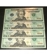 2004 Uncirculated $20. Notes - # 1726 to 1729 - New York - In Sequence -... - £47.37 GBP