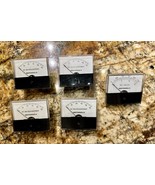 Lot of 5 Vintage Motorola Panel Gauges DC Microamperes &amp; DC Volts – Sold... - $1,090.79 MXN