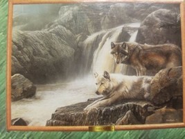 LONELY VIGIL Kevin Daniel RoseArt Limited Editions 1000 pc puzzle WOLVES - $16.00