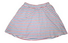 Gap Kids white red blue stripes girls cotton knit short skirt xxlarge 14-16 - $9.26