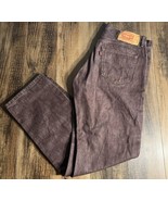 Levi&#39;s 501 XX Men&#39;s Straight Leg Button-Fly Burgundy Maroon Jeans  42x30... - €31,78 EUR