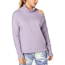 Calvin Klein Womens Mock Neck Cold Shoulder Top Size Medium Color Iris Ice Lilac - £27.97 GBP