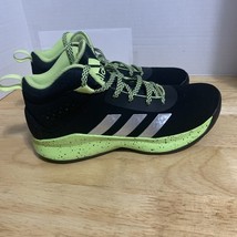 Adidas Boys&#39; Basketball Shoes LVL029002 GY8718 Size 6  Black/Bright Green - $25.30
