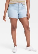 Womens Universal Thread Light Blue Vintage Midi Shorts Size 12 New - $13.85