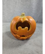 Halloween Pumpkin Ghost Boo Lighted Jack O&#39; Lantern 5&quot; Tall - $15.98