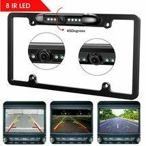 Led Cmos Car Front/Rear View Reverse Backup Plate Night Vision Parking Camera Hd - £38.36 GBP