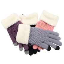 Women&#39;s Warm Touch Screen Winter Knitted Gloves - £9.59 GBP