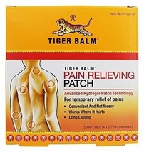Tiger Balm Tiger Balm Patches Pain Relieving Patch (4&quot; x 2 3/4&quot;) 5 count - £8.98 GBP