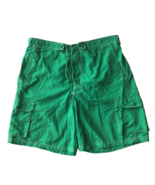 WHITE SAND Mens Swim Trunks Board Shorts Size L Multipockets Green - $23.12 CAD
