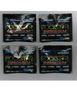 Four Packages of Vintage Rockstar Energy Iced Mint Gum free shipping to USA - $19.99