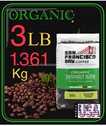 3 lbs, San Francisco Bay Organic Rainforest Blend Whole Bean Coffee, ( 1... - $39.88