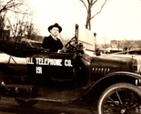 1917 Snapshot Foto Sud-Ovest Belll Telefono Automobile Lawton Oklahoma P23 - £21.37 GBP