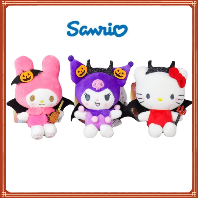 Sanrio&#39;s New Halloween Little Devil Kuromi Hellokitty Plush Doll Doll Bag - £10.08 GBP