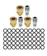 3-Pack 3/8&quot; Male, 3/8&quot; Quick Connect to 3/8&quot; MNPT, 50 x 3/8&quot; High Temp O... - $33.36