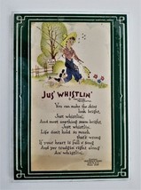 vintage GRAYBILL&#39;s DAIRY lititz pa AD ART glass Jus&#39; Whistlin Lawrence Hawthorne - £38.62 GBP