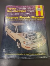 Toyota Corolla &amp; Geo/Chevrolet Prizm 1993-2002 Haynes Repair Manual  - £15.79 GBP