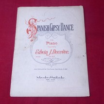 1927 Vintage Piano Sheet Music Spanish Gipsy Dance Edwin J Decevee Gypsy - £11.06 GBP