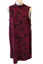 Nwt Apt. 9 Medium POLY/SPANDEX Abstract Floral Print Sleeveless Dress Msrp $40 - £16.20 GBP
