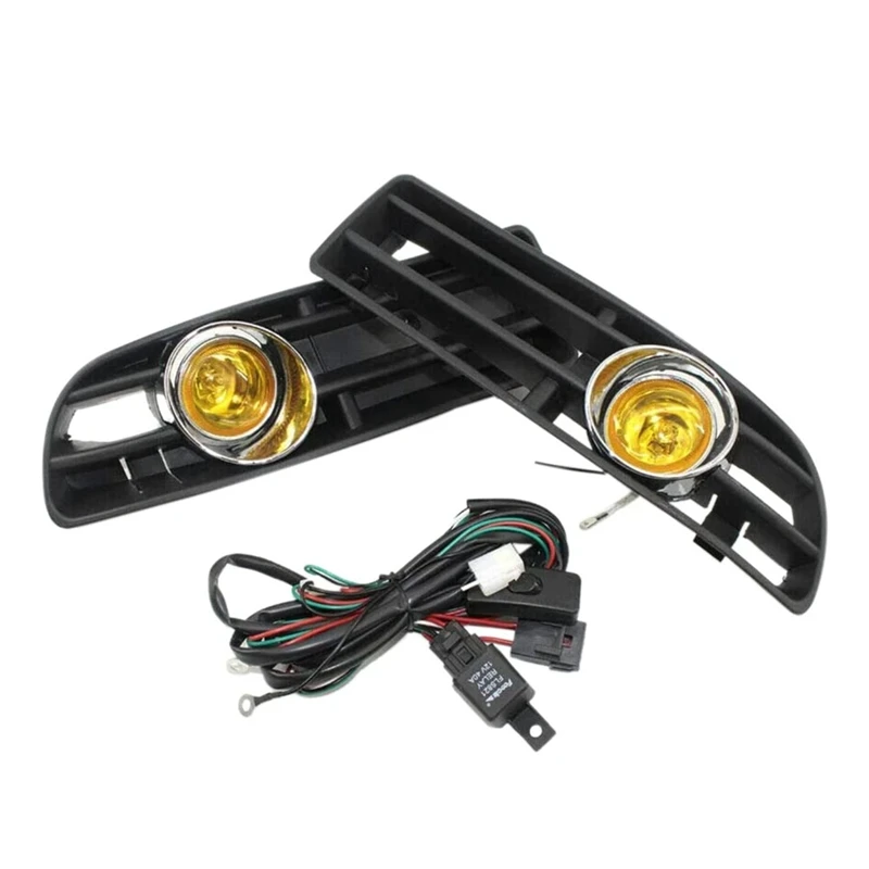 Yellow Light Front Fog Lights Assembly Fog Lamp Grille With Switch Harness For - £43.34 GBP