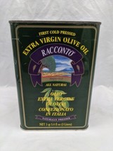 Vintage First Cold Pressed Extra Virgin Olive Oil Racconto Empty Tin - £44.38 GBP