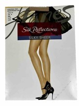 Hanes Silk Reflections Silky Sheer Ctrl Top Reinforced Toe Pantyhose Size EF New - £7.45 GBP
