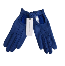 Maeve by Anthropologie 100% Sheep Leather Gloves Blue Driving Small 78475183 - £32.99 GBP