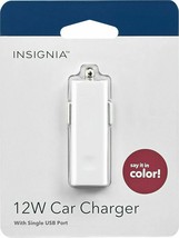 NEW Insignia 12W USB Car Charger RED / WHITE Cell Phone Universal 5v/2a - £3.74 GBP